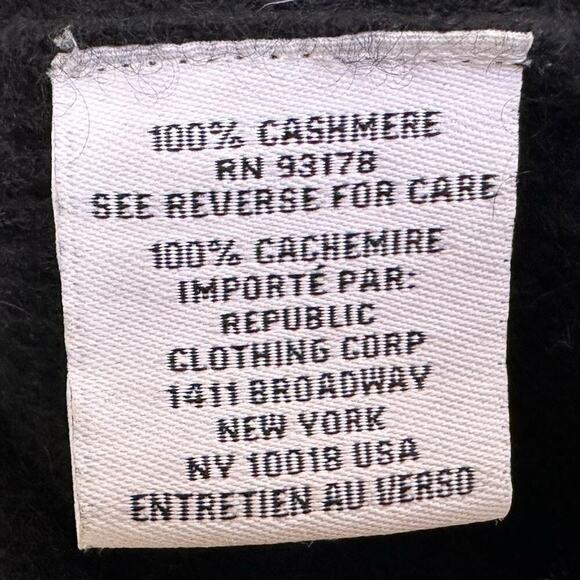 Magaschoni Solid Crew Neck Cashmere Pullover Sweater Women’s Medium Black - Picture 10 of 11